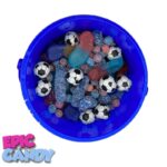 Football-themed Candy Bucket, 4-Pack Assorted Snacks & Candies - Image 2